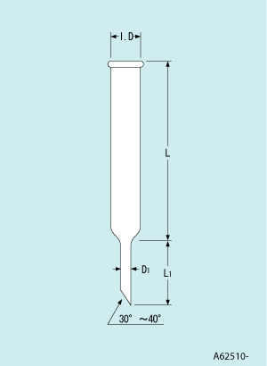 クロマトカラム コックなし OC-20型 内径20.4mm 長さ400~700mm - 柴田科学株式会社