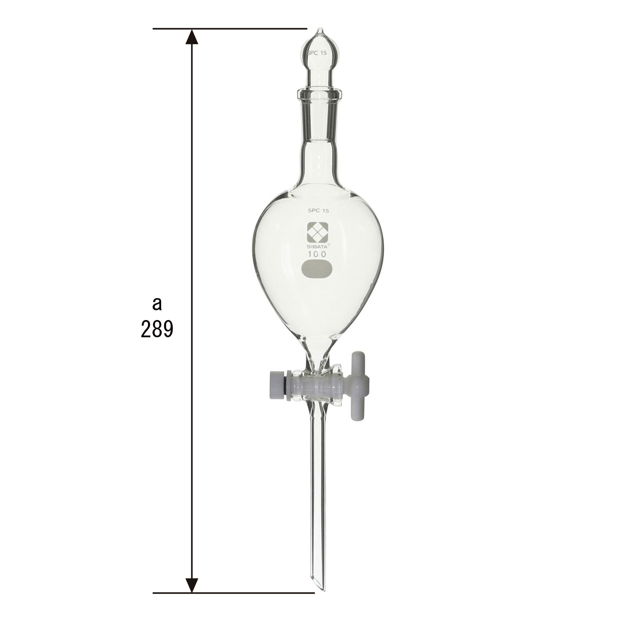 SPC分液ロート PTFEコック付 100mL - 柴田科学株式会社