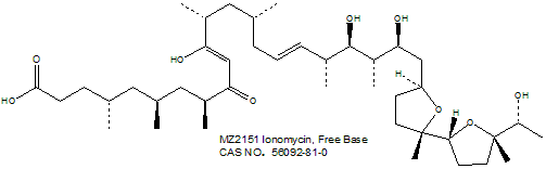 Ionomycin, Free Base 离子霉素（游离酸）