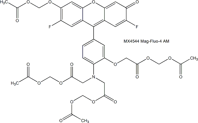 Mag-Fluo-4 AM, Cell Permeant 镁离子荧光探针