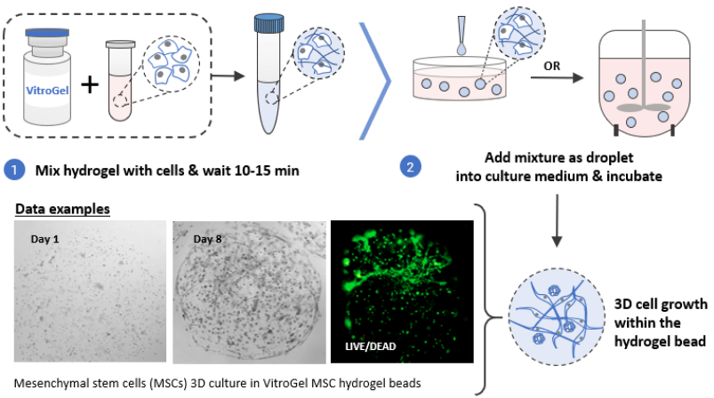 VITROGEL 水凝胶的多种细胞培养方法